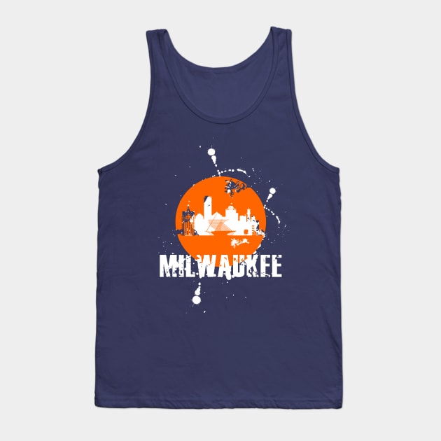 Milwaukee skyline Tank Top by DimDom